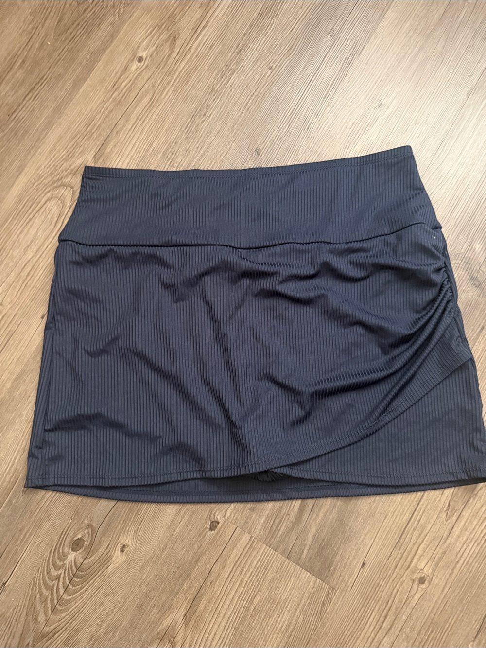 Ribbed Navy Athletic Skort